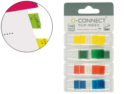 BANDAS SEPARAD.Q-CONNECT DISP.4 COR 12x43MM * KF03631