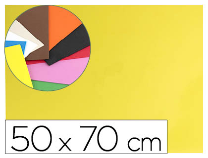 FOLHA BORRACHA 50X70CM AMARELO – 43357