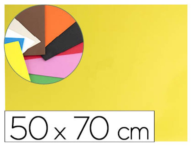 FOLHA BORRACHA 50X70CM AMARELO – 43357
