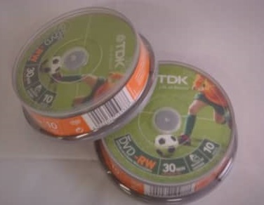 TDK DVD -RW 8CM 1.4G PACK 10