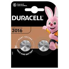 PILHA DURACELL LITHIUM DL2016 3V – PACK C/2