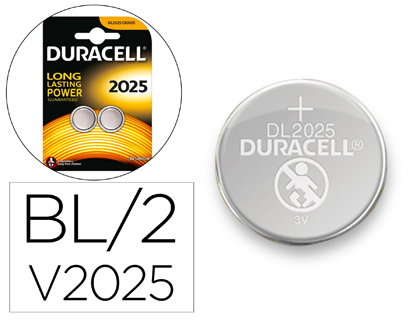 PILHA DURACELL LITHIUM CR2025 3V – PACK C/2