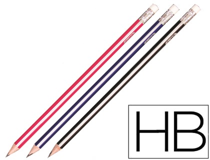 LAPIS GRAFITE C/BORRACHA TRIAN.  * 54952