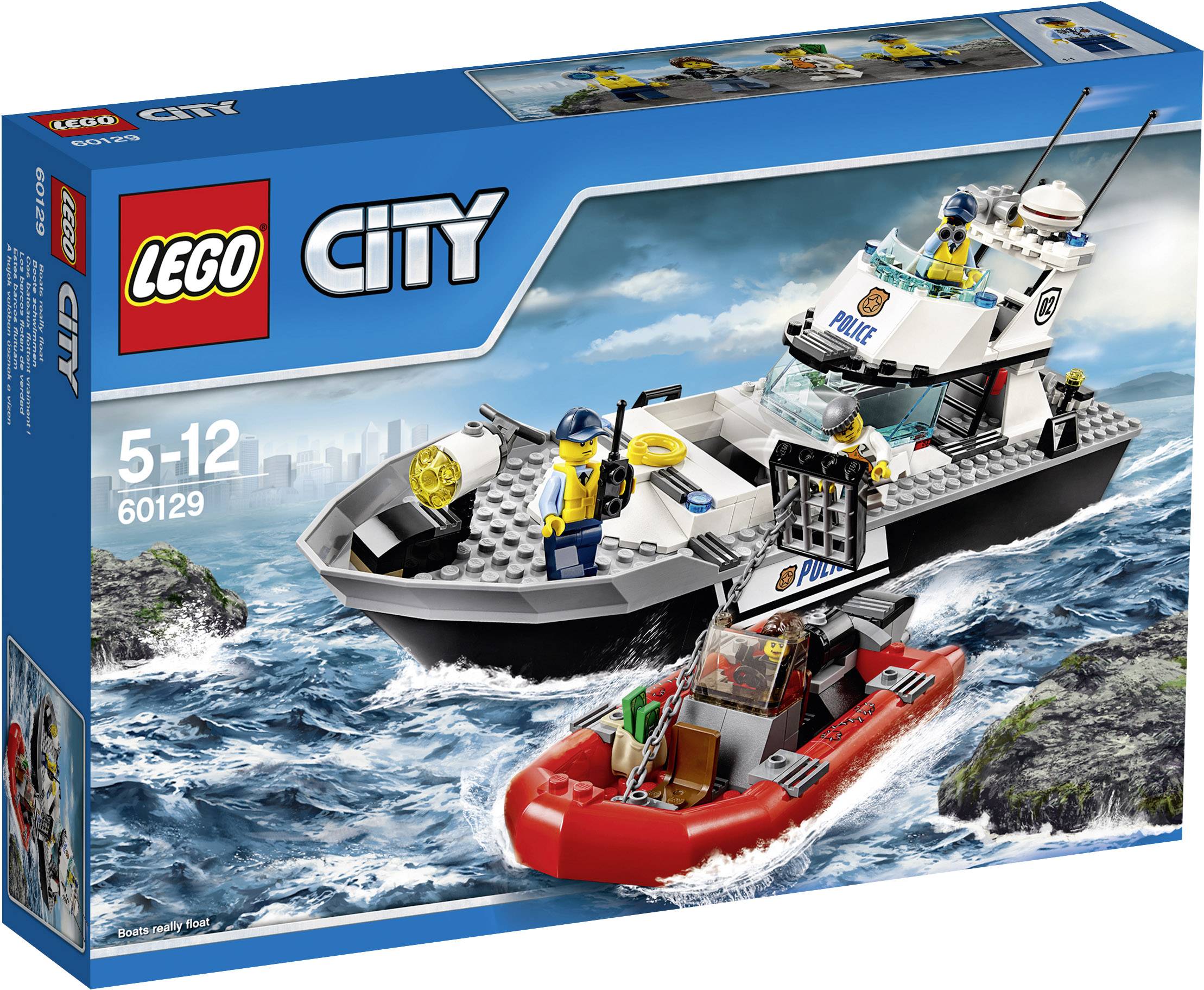LEGO CITY BARCO PATRULHA DA POLICIA 60129