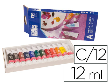 TINTA ACRILICA ARTIST C/12 CORES SORT. DE 12ML – 57227