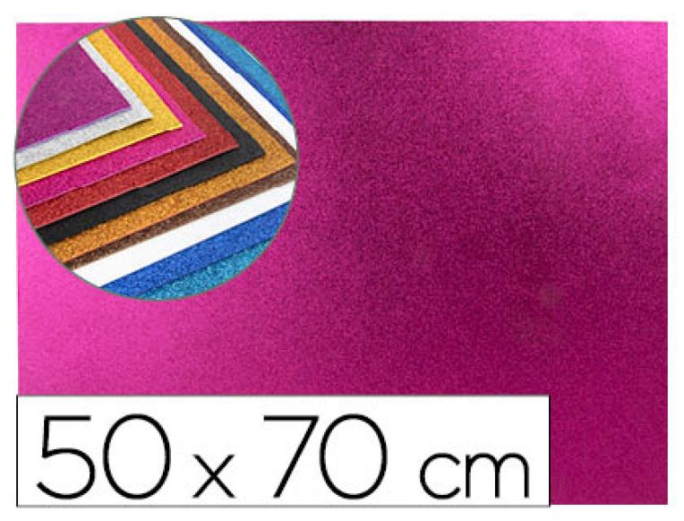 FOLHA BORRACHA 50X70CM ROSA PURPURINA – 58657