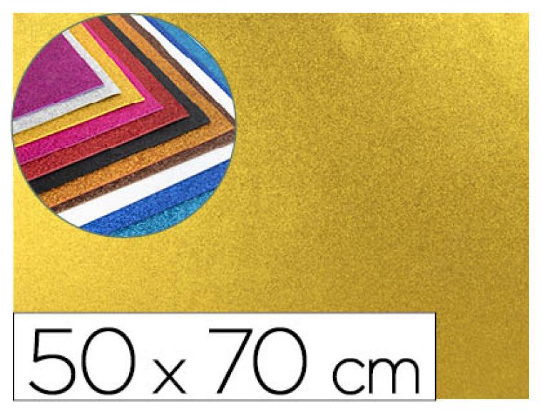 FOLHA BORRACHA 50X70CM OURO PURPURINA – 58660