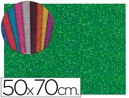 FOLHA BORRACHA 50X70CM VERDE PURPURINA – 58662
