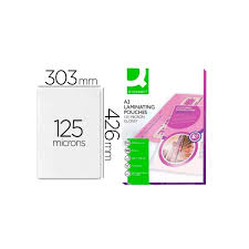 BOLSA P/PLASTIFICAR A3/125 MIC. CX. C/100 – 63429