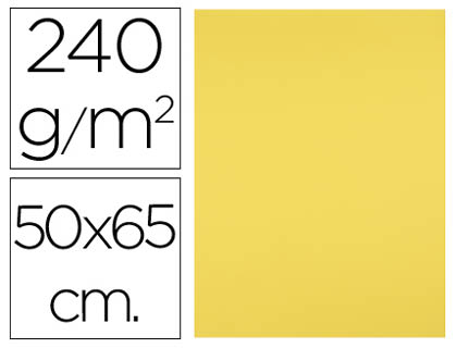 CARTOLINA 240G/50X65 AMARELO LIMAO