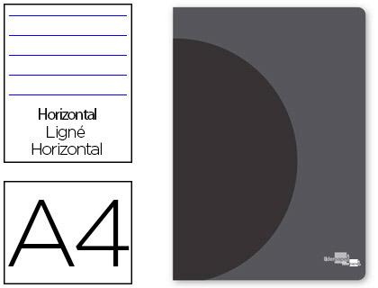 CAD 360 CAPA PLASTICA AGF A4 48F/90G PAUT. PRETO