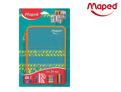 ESTOJO ESCOLAR COMPLETO MAPED DUPLO GEO 34 PEÇAS – 67811