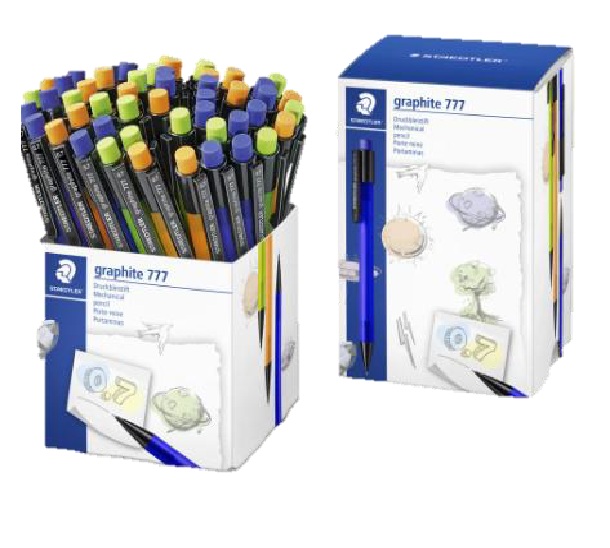 LAPISEIRA STAEDTLER GRAPHITE 777 0,7 CORES SORT.