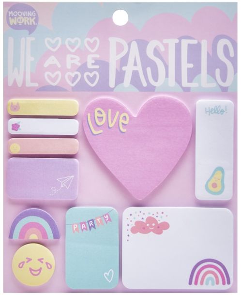 SET DE NOTAS ADESIVAS PASTEL SURTIDAS MAW PASTEL