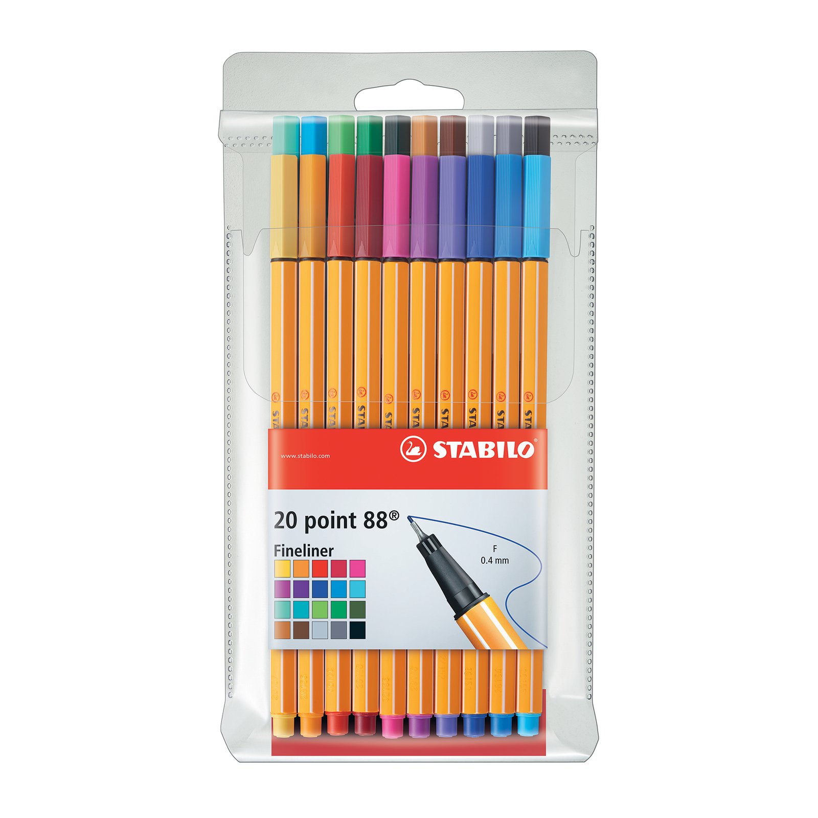 MARCADOR STABILO POINT 88 ESTOJO 20 MARCADORES – 78050