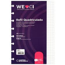 RECARGA CADERNO INTELIGENTE A5 50FLS 90GR. PAUTADO