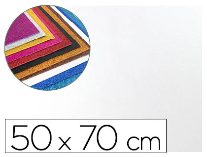 FOLHA BORRACHA 50X70CM BRANCA PURPURINA – 79307