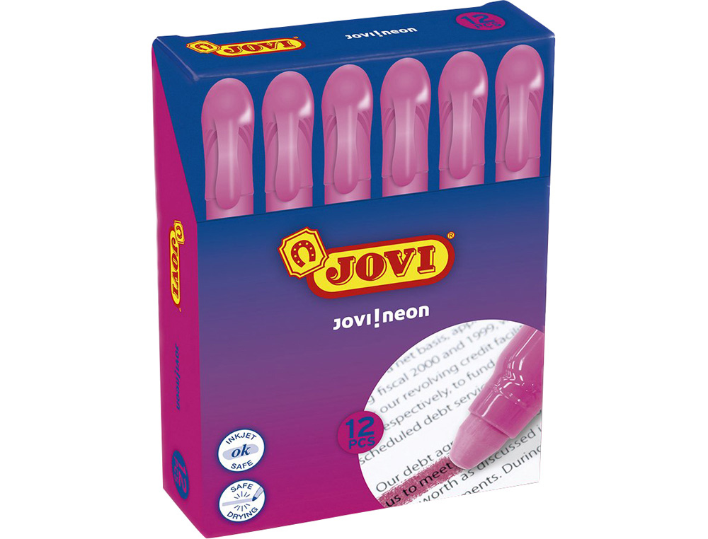 LAPIS CERA GEL JOVI FLUORESCENTE ROSA – 79335