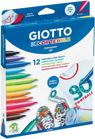 MARCADOR GIOTTO TEXTILE 12-CORES 4949