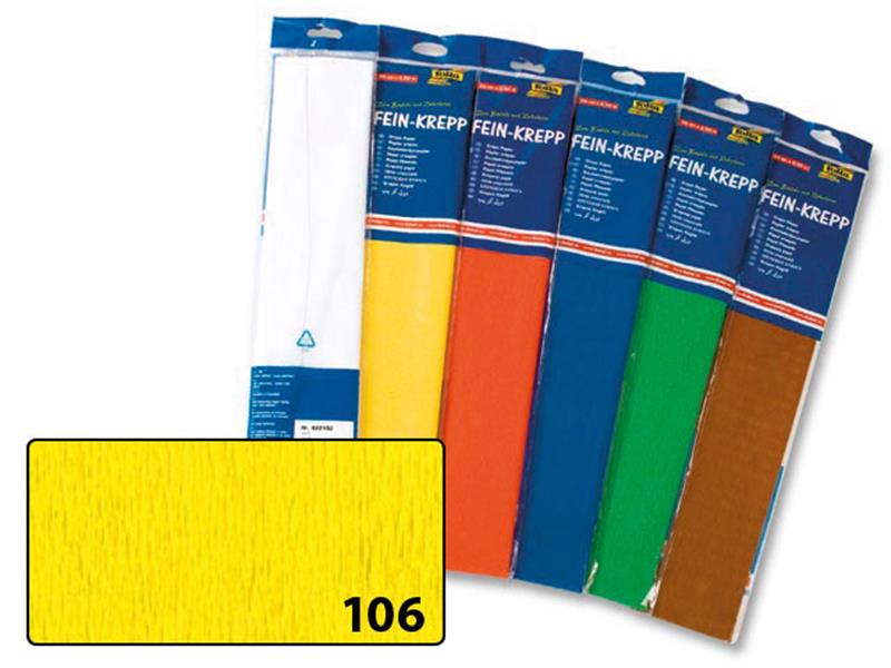 FOLHA PAPEL PLISSADO FOLIA 0,50X2,5M – AMARELO * 822106