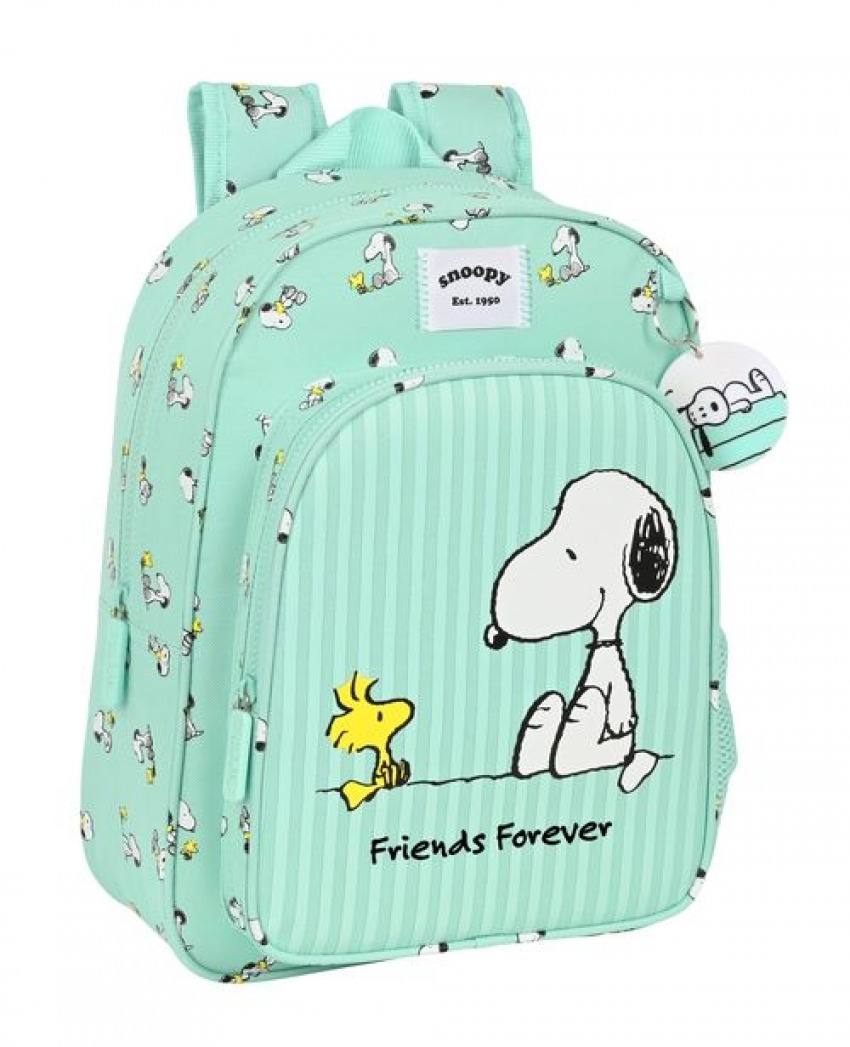 MOCHILA INFANTIL ADAP. CARRO SNOOPY 32x38x12cm