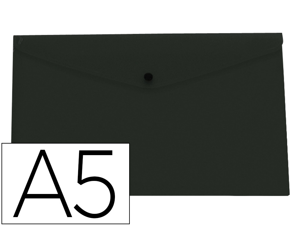 BOLSA PORTA DOC. A5 C/MOLA PRETO OPACO – 11289