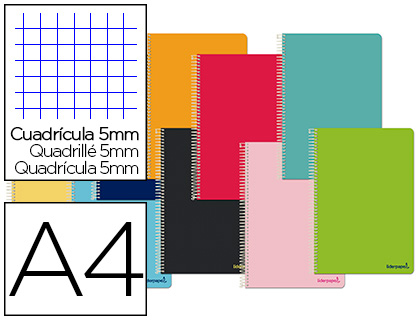 CADERNO ESPIRAL LIDERP. A4 MICRO SMART 80F 60G QUAD.- 08189