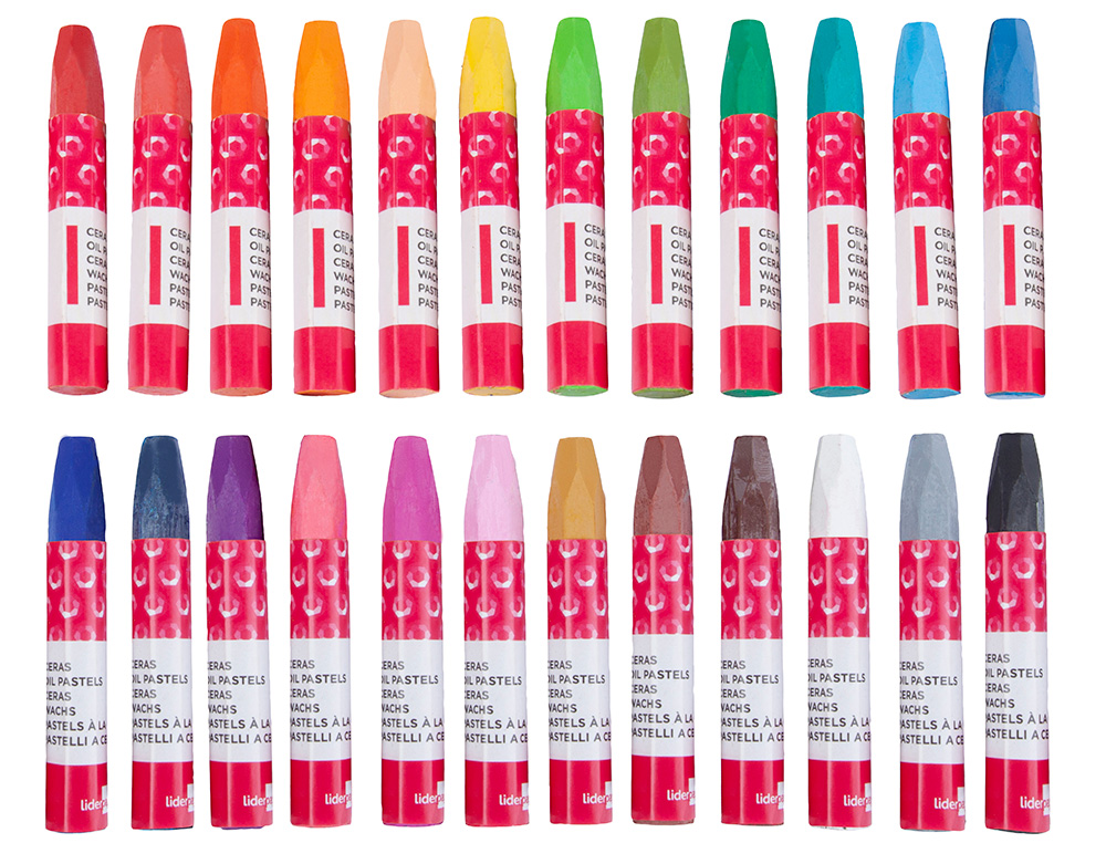 LAPIS DE CERA LIDERPAPEL CX C/24 CORES + AFIA – 36169