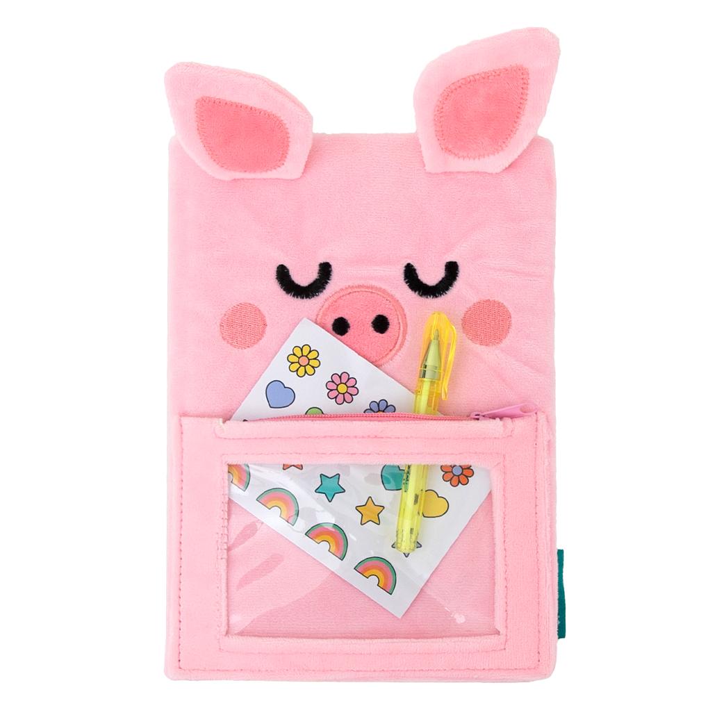CADERNO A5 PELUCHE PORCO LAZY MR. WONDERFUL