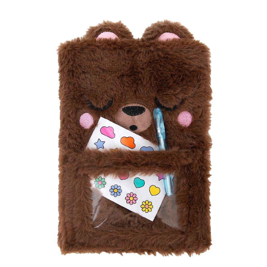CADERNO A5 PELUCHE URSO LAZY MR. WONDERFUL