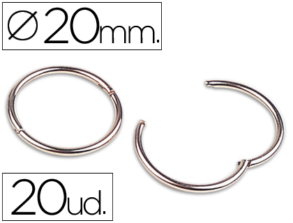 ARGOLA Nº 1 DIAMETRO 20MM * 00408