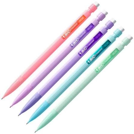 Lapisira 0,7 mm Bic Matic Pastel Retrátil c/borracha