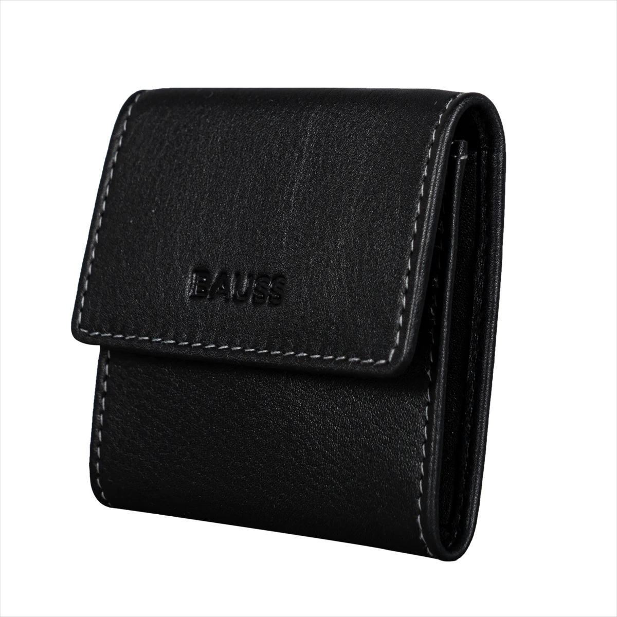 Porta-Moedas em Pele Preto