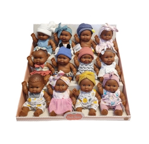 BONECOS PEQUES PAOLA AFRICANOS 21CM EXP.21022