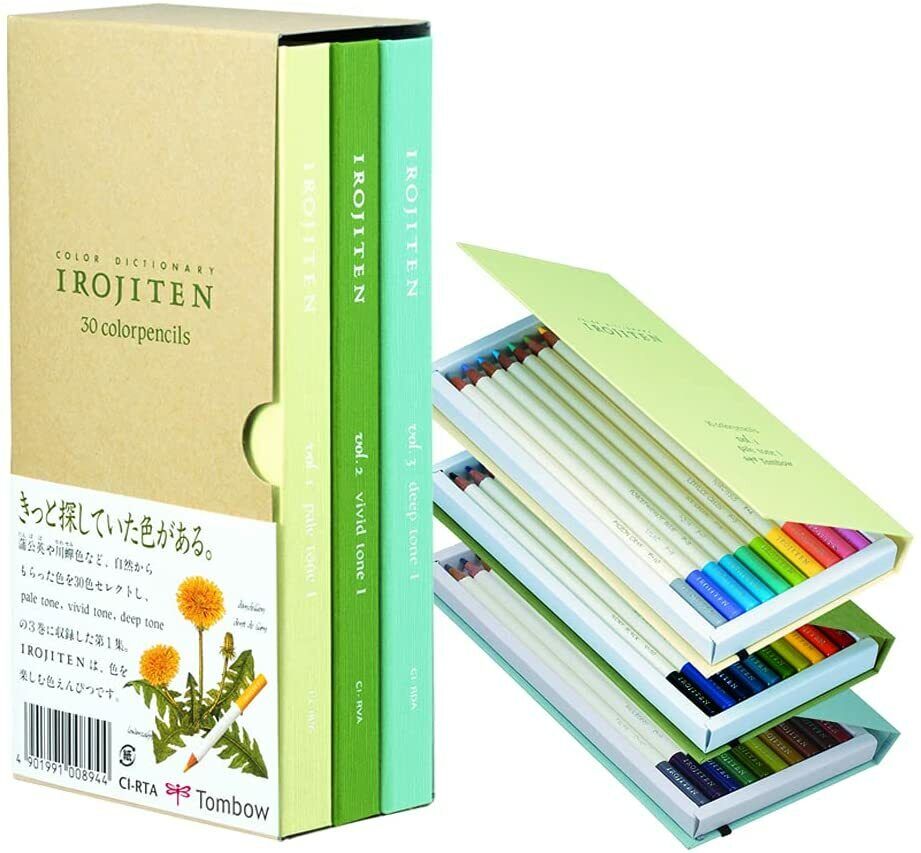 KIT TOMBOW COLOR PENCIL IROJITEN RAINFOREST C/30 PCS