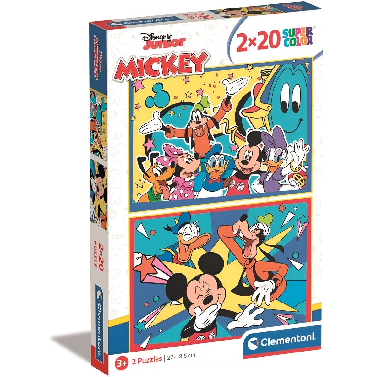 PUZZLE CLEMENTONI DISNEY MICKEY 2X20 PEÇAS – 24791