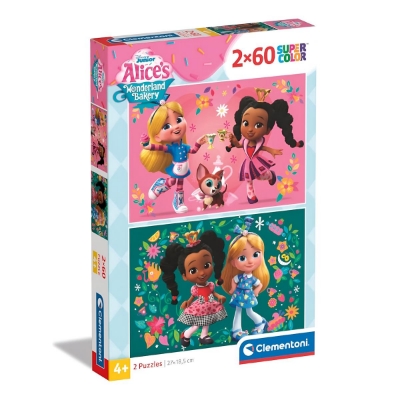 PUZZLE 2X60 DISNEY ALICE BAKERY 24814