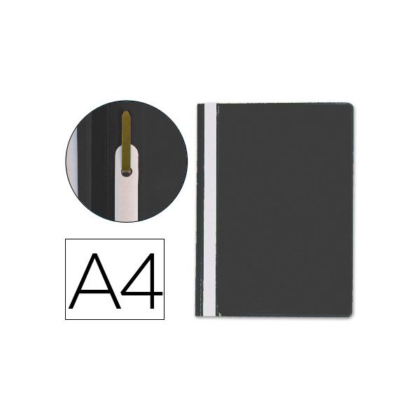 DOSSIER Q-CONNECT PLST.C/FERR PRETO 32701