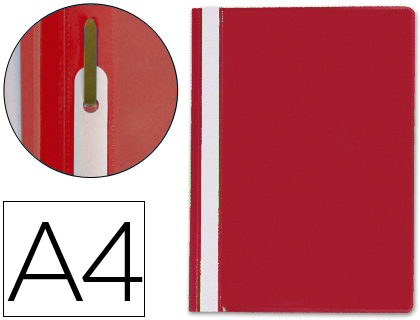 DOSSIER Q-CONNECT PLST.C/FERR ENCARNADO 32703