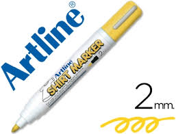MARCADOR SHIRT MARKER 2MM AMARELO – EKT253