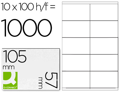 ETIQUETA LASER 105X57 CAIXA 100 FOLH. * 25684