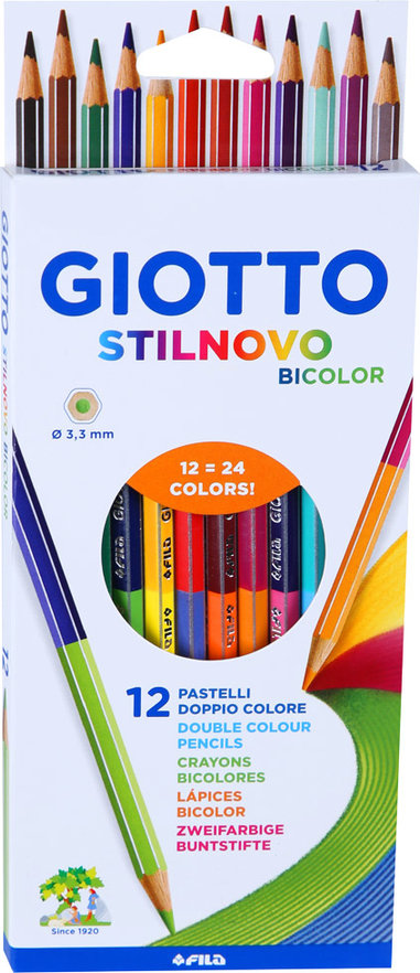 Giotto Stilnovo Bicolor Caixa. 12 Uds.