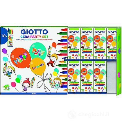 Giotto Party Set Ceras c/ 10 Cx de 4 cores
