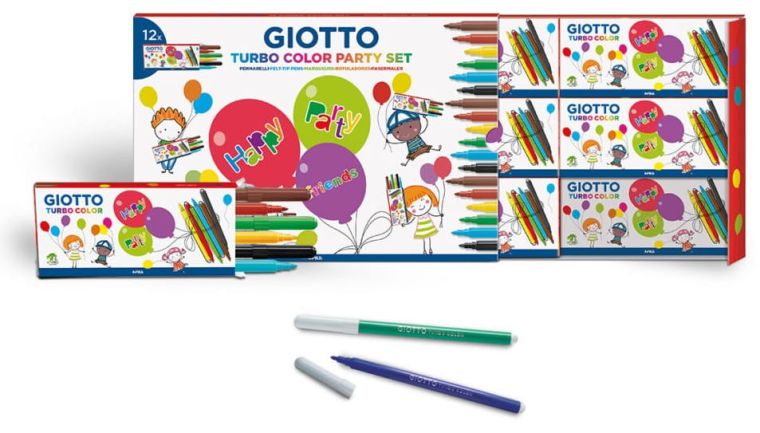 Giotto Party Set Marcadores Turbo Color 12cx x 6 cores