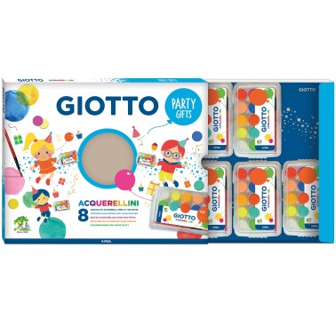Set Giotto Party Gift Acuarelas 8 cx de 15 cores