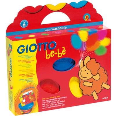Giotto Be-Bè Super Pintura A Dedos Est.3 X 100Ml. + Acess.
