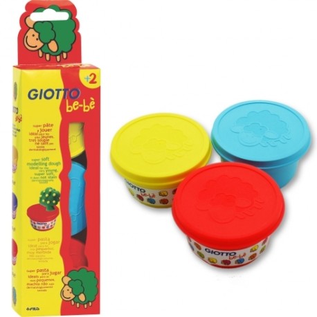 GIOTTO BE-BÉ SUPER PASTA MODELAR 3X100GR AM/AZ/VM – F462501
