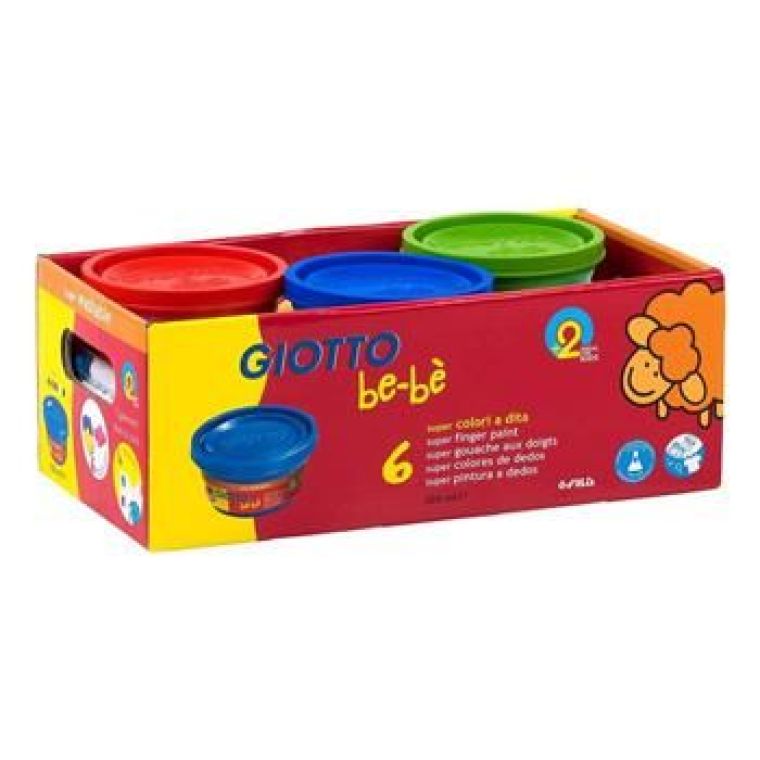 Giotto Be-Bè Super Pintura A Dedos Schoolpack 6X100ML