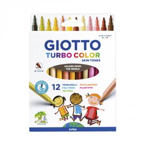 Giotto Turbo Color Skin Tones Caixa 12 cores
