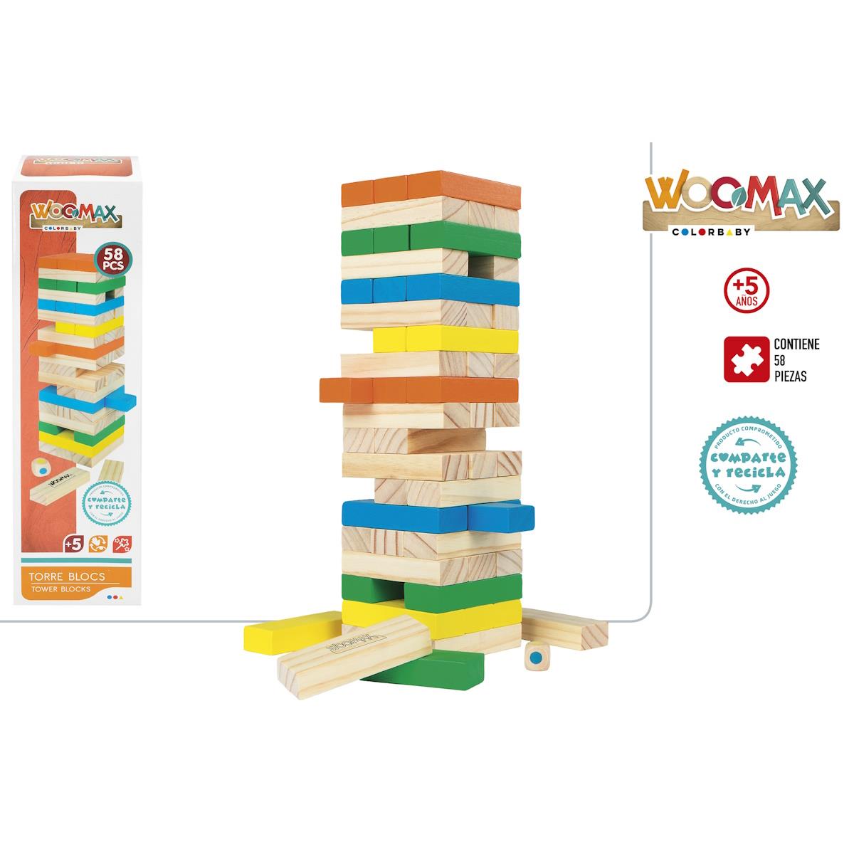 JOGO TORRE BLOCOS MADEIRA – 43620